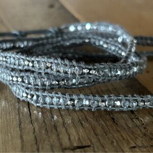Chan Luu Gray/SilverBeaded Bracelet